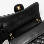CHANEL JUMBO CLASSIC DOUBLE FLAP BAG LAMBSKIN BLACK GHW