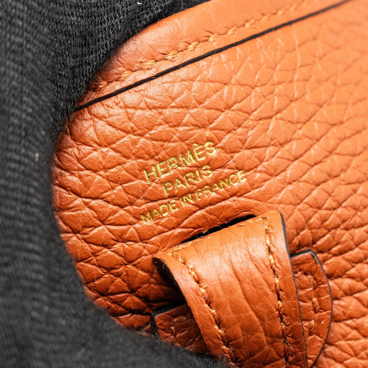 HERMES MINI EVELYNE CLEMENCE CUIVRE GHW