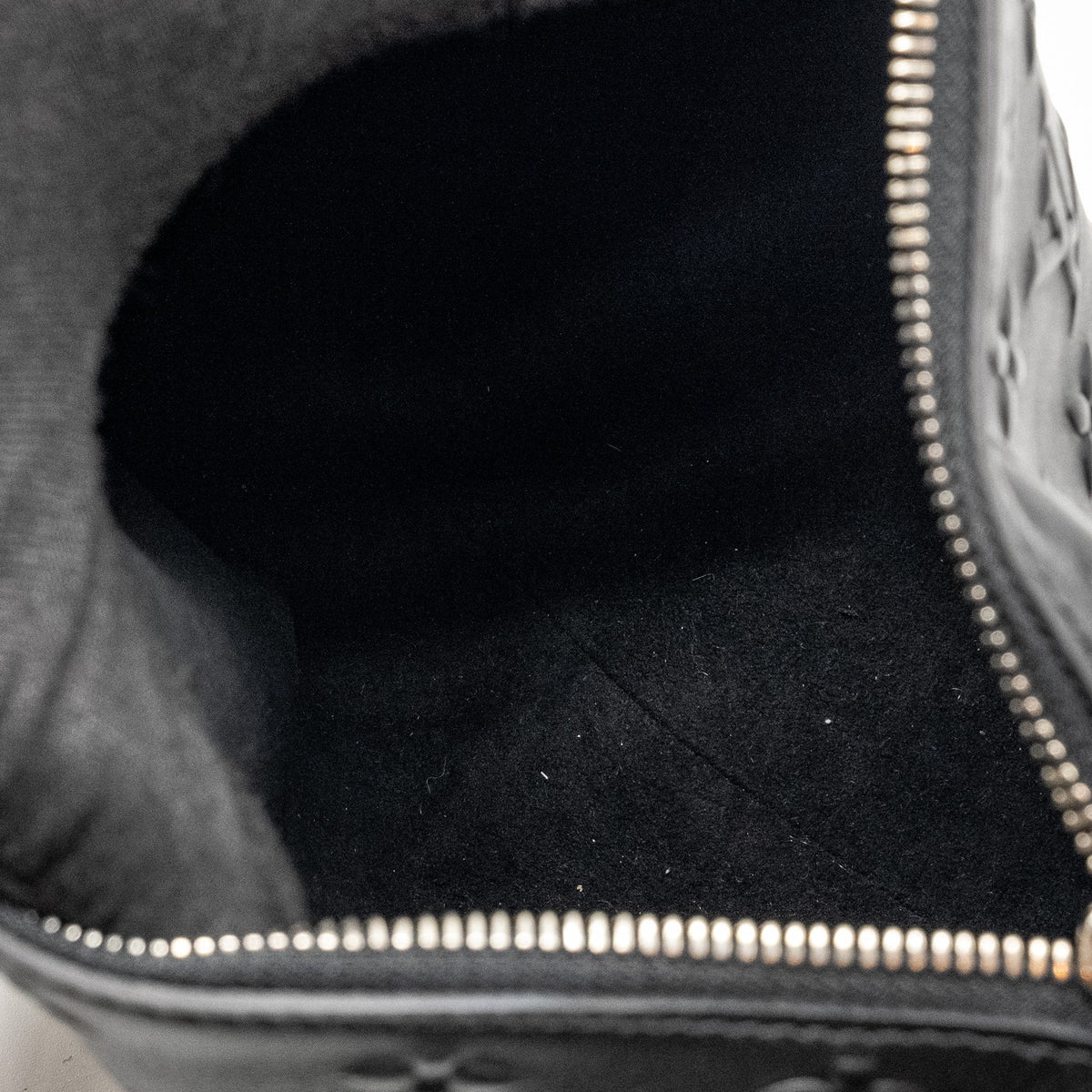 LOUIS VUITTON SIDE TRUNK MONOGRAM DEBOSSED CALFSKIN BLACK SHW