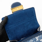 LOUIS VUITTON MINI DAUPHINE DENIM BLUE GHW