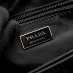 PRADA PADDED RE-NYLON SHOULDER BAG BLACK SHW