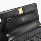 CHANEL 23A LION CHARMS WALLET ON CHAIN LAMBSKIN BLACK GHW (MICROCHIP)