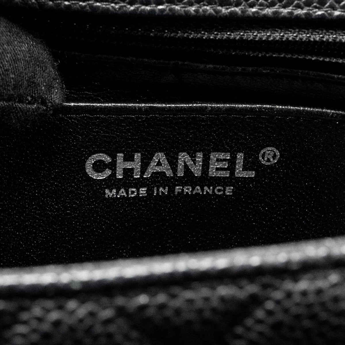 CHANEL MINI RECTANGULAR FLAP BAG CAVIAR BLACK SHW