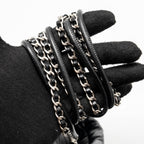 CHANEL MINI 22 BAG SHINY CALFSKIN BLACK SHW (MICROCHIP)