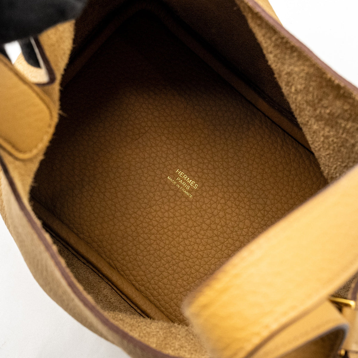 Hermes picotin 18 lock bag Clemence biscuit GHW