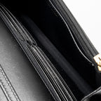 CHANEL CAMELLIA WALLET ON CHAIN CAVIAR BLACK GHW (MICROCHIP)