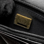 CHANEL CAMELLIA WALLET ON CHAIN CAVIAR BLACK GHW (MICROCHIP)