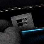 GUCCI OPHIDIA CHAIN BAG DRAGON EMBROIDERED SUEDE BLUE/BLACK/MULTICOLOUR GHW