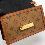 LOUIS VUITTON DAUPHINE CHAIN WALLET MONOGRAM REVERSE CANVAS GHW