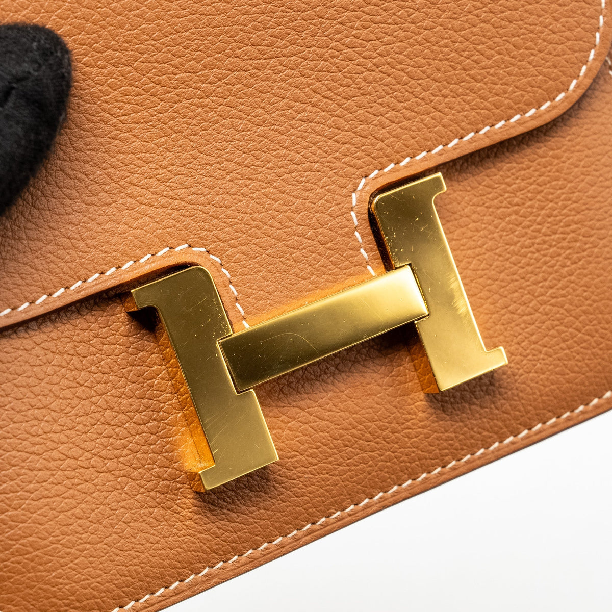 Hermes Constance Slim Evercolor Gold GHW