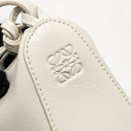 LOEWE MINI HAMMOCK HOBO CLASSIC CALFSKIN WHITE SHW