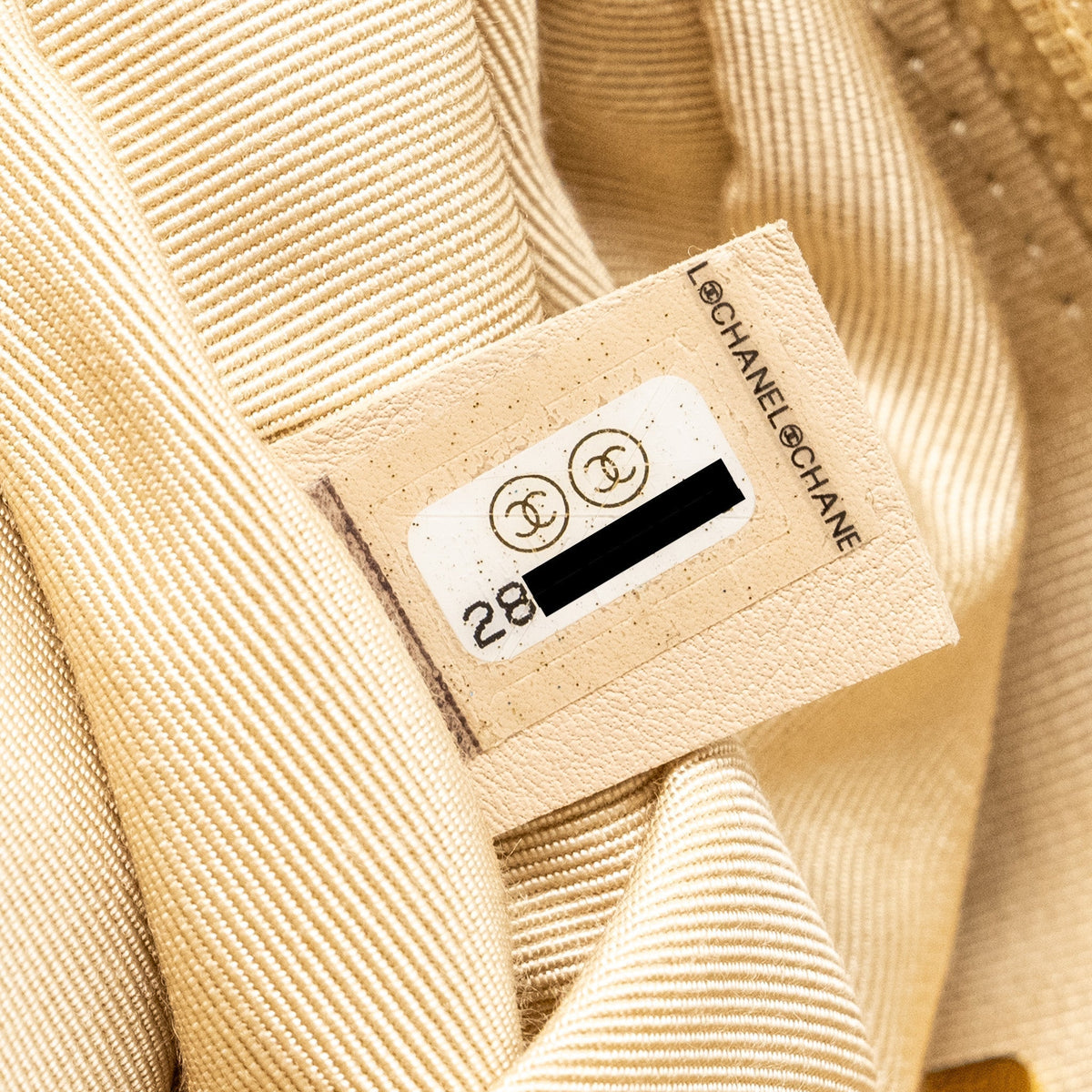 CHANEL SMALL 19 BAG TWEED BEIGE / BLACK MULTICOLOUR HARDWARE