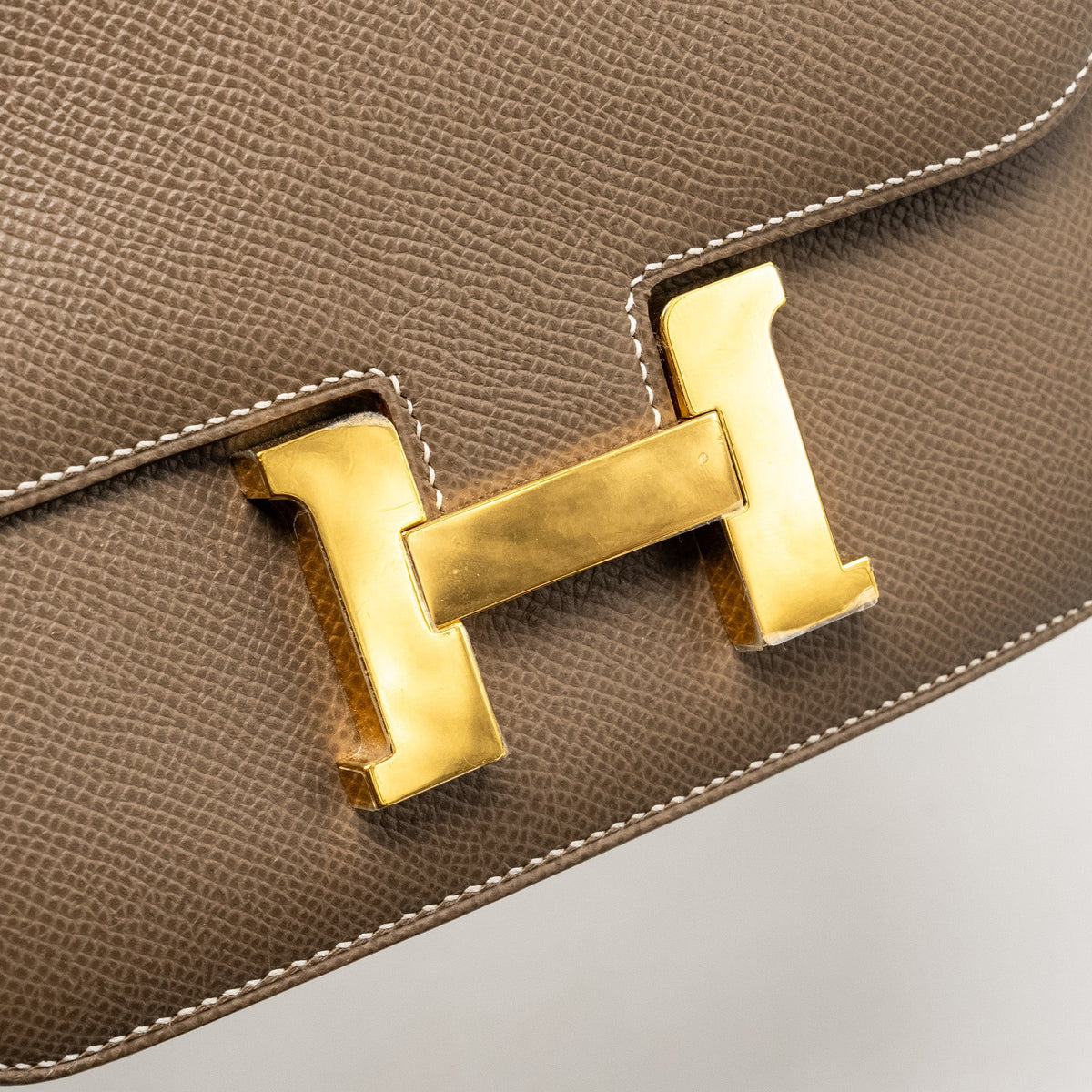 Hermes Mini Constance Epsom Etoupe GHW