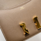 Hermes Mini Constance Epsom Etoupe GHW
