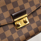 LOUIS VUITTON CROISETTE DAMIER EBENE GHW