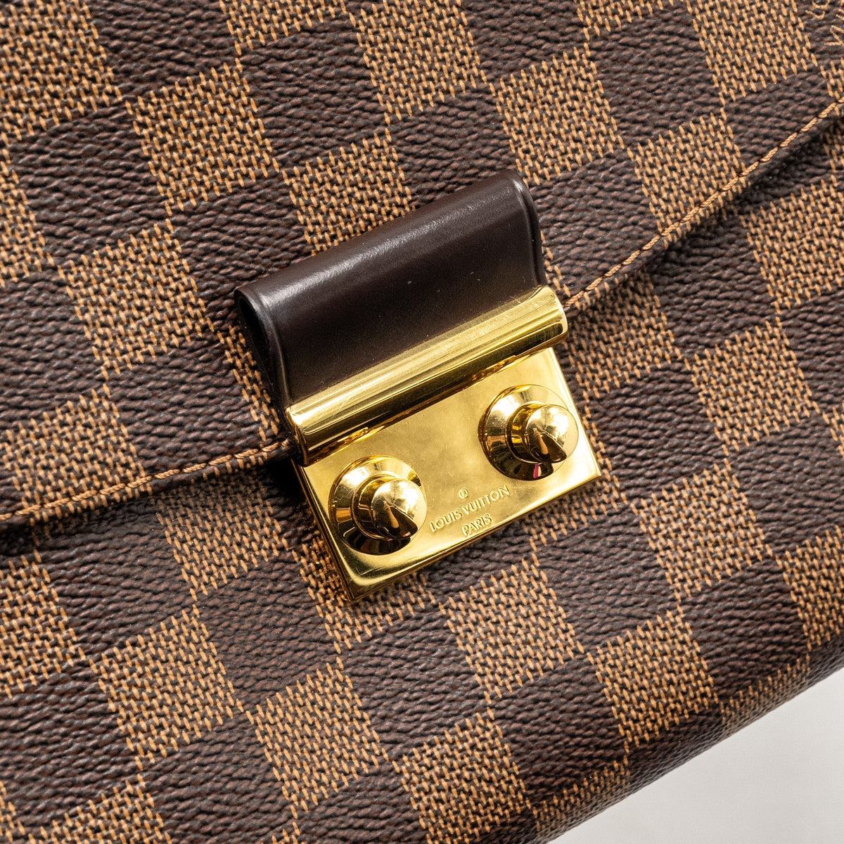 LOUIS VUITTON CROISETTE DAMIER EBENE GHW