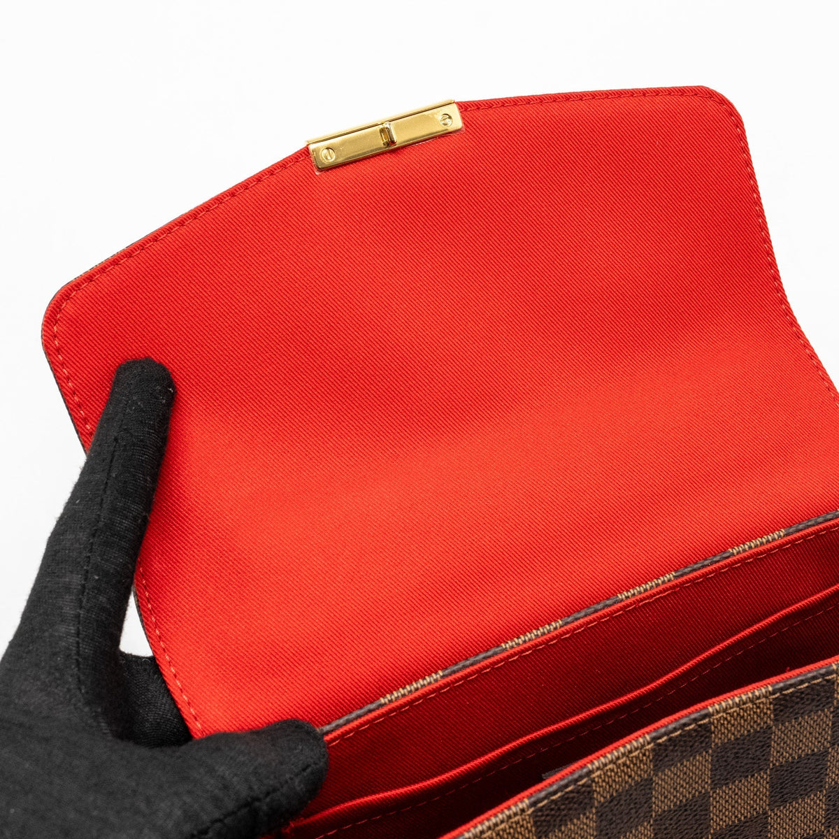 LOUIS VUITTON CROISETTE DAMIER EBENE GHW