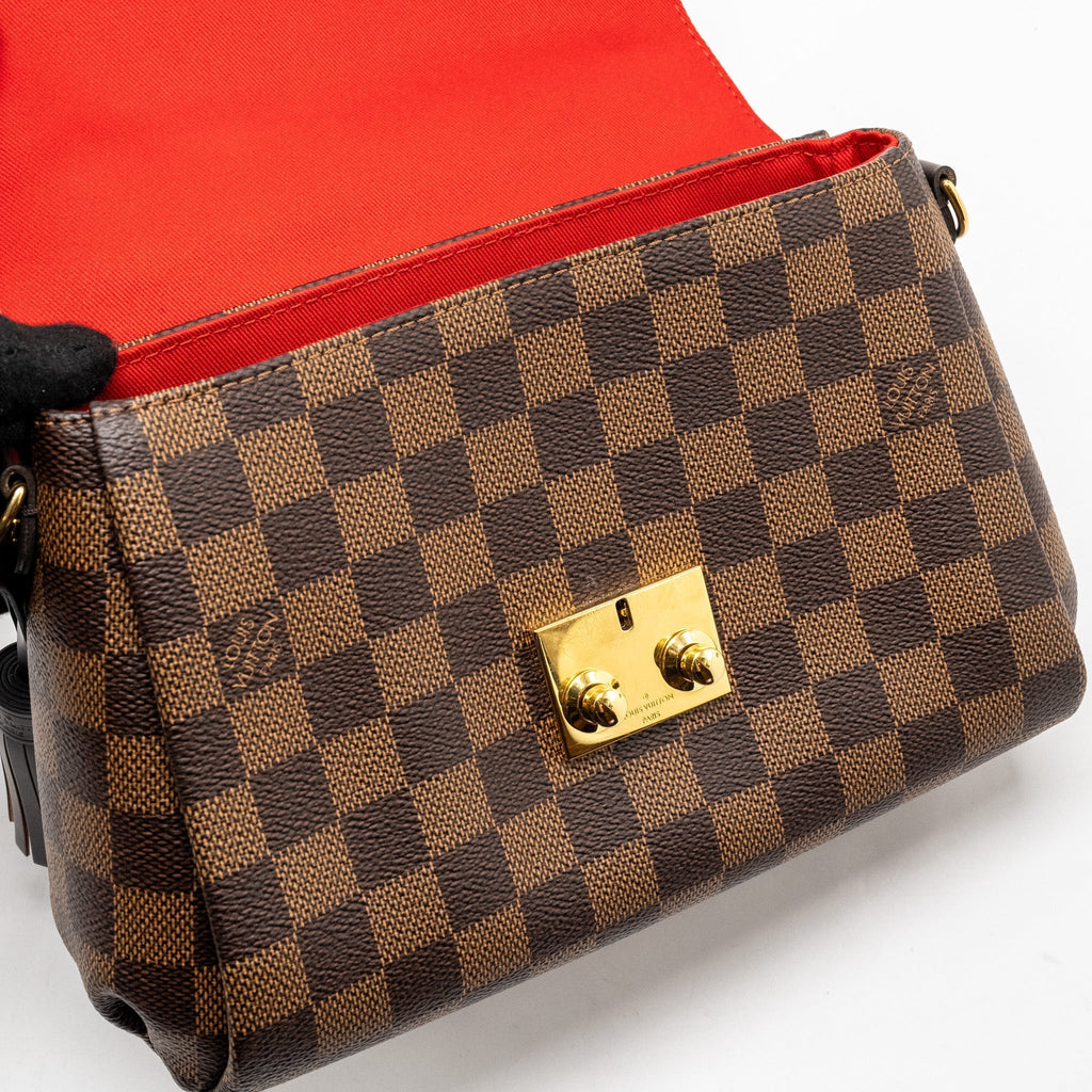 LOUIS VUITTON CROISETTE DAMIER EBENE GHW