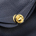 Hermes Mini Lindy Clemence Blue Nuit GHW
