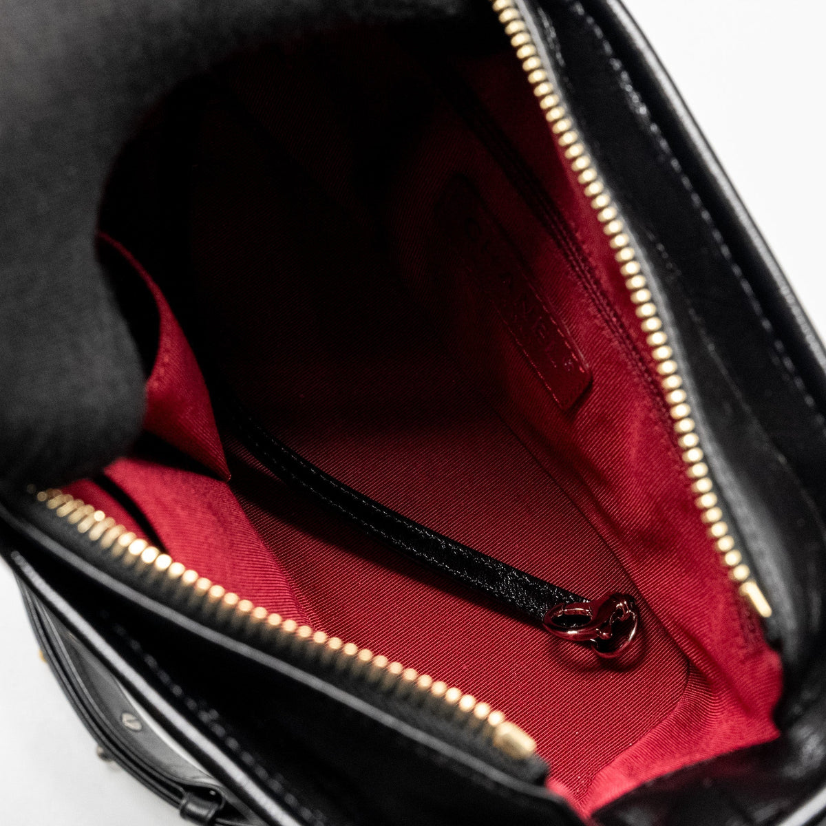 CHANEL SMALL GABRIELLE HOBO BAG AGED CALFSKIN BLACK MULTICOLOUR HARDWARE