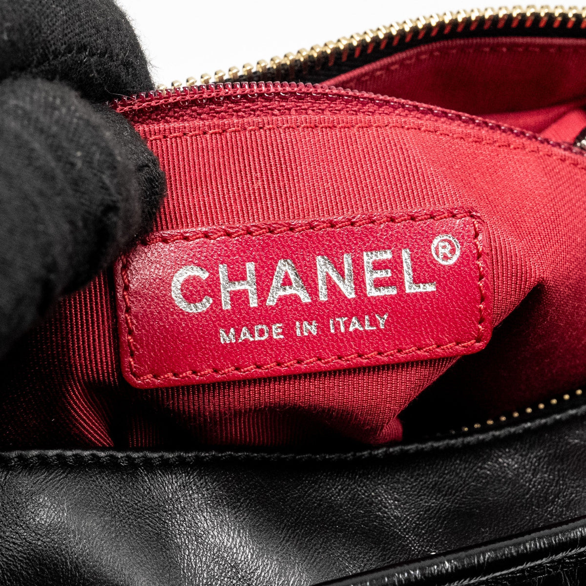 CHANEL SMALL GABRIELLE HOBO BAG AGED CALFSKIN BLACK MULTICOLOUR HARDWARE