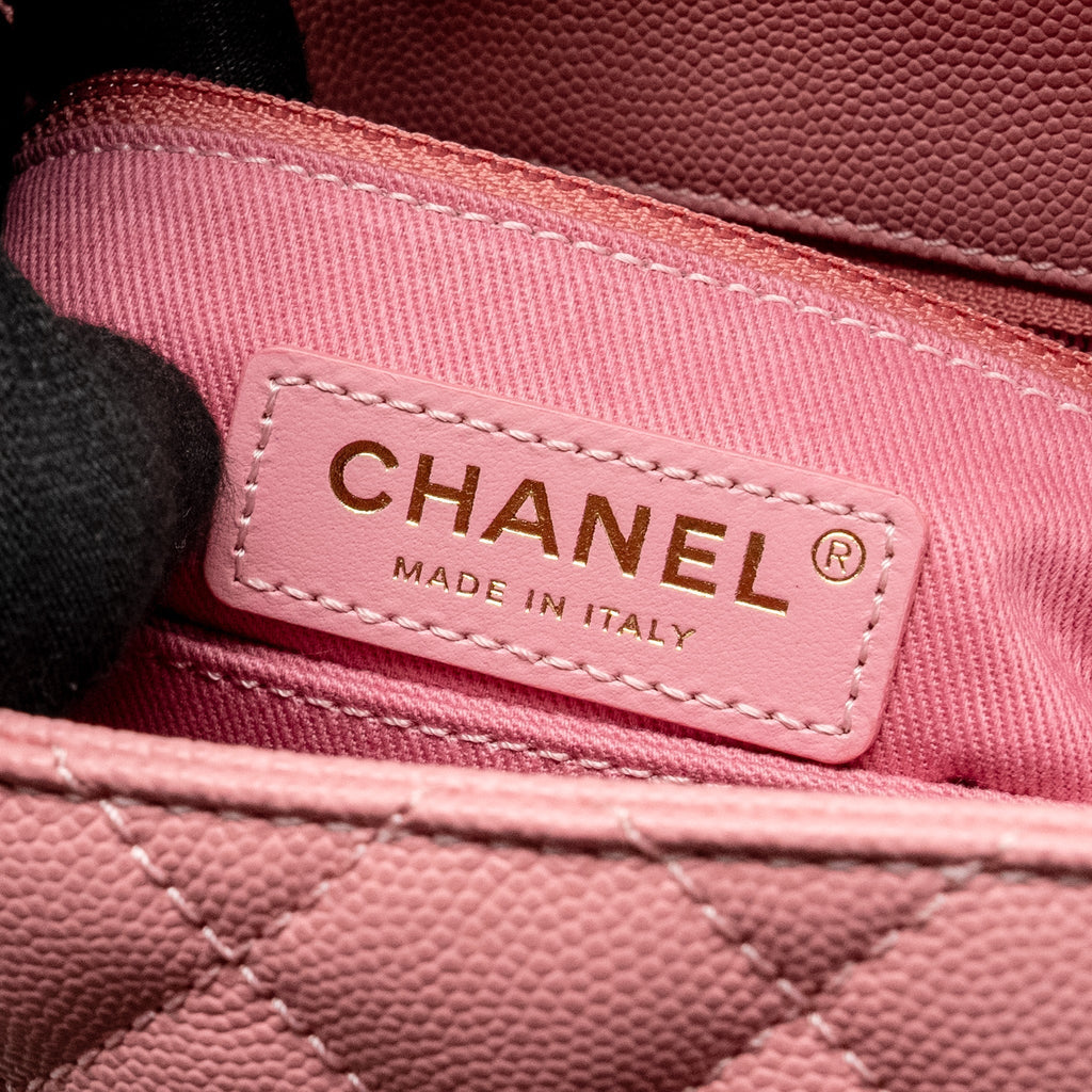 CHANEL SMALL COCO HANDLE CAVIAR PINK LGHW