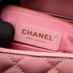 CHANEL SMALL COCO HANDLE CAVIAR PINK LGHW