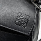 LOEWE SMALL PUZZLE BAG CALFSKIN BLACK SHW
