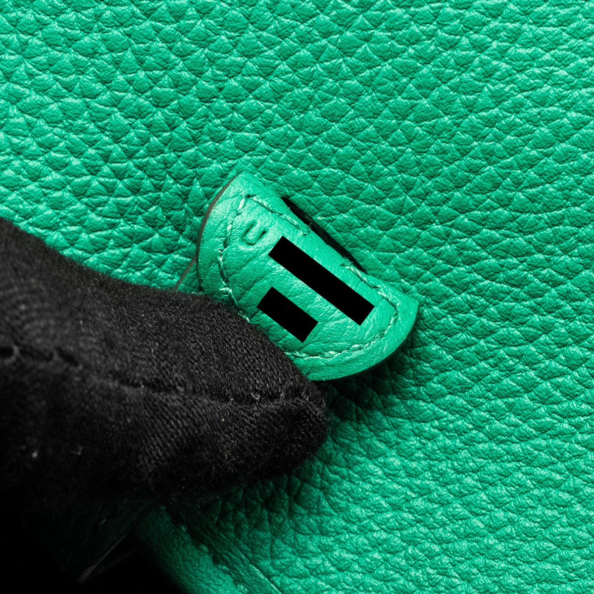 Hermes Mini Evelyne Taurillon Maurice vert jade SHW