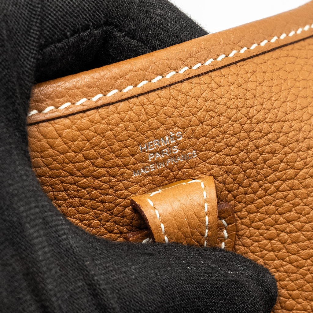 Hermes Mini Evelyne Taurillon Maurice Gold SHW