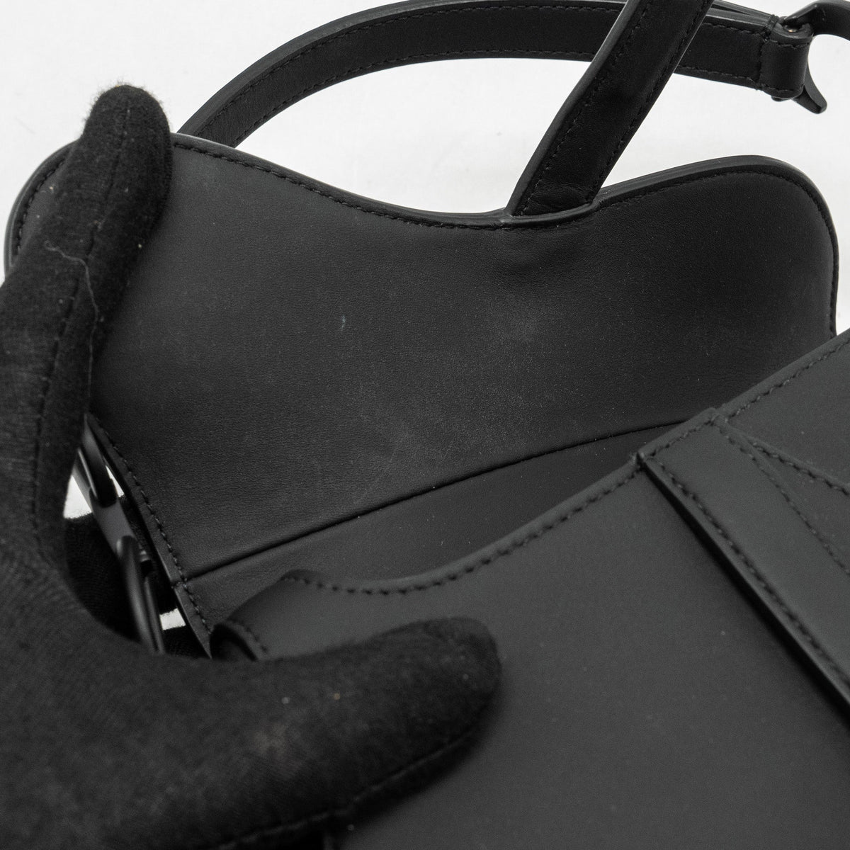 DIOR MINI SADDLE BAG CALFSKIN SO BLACK