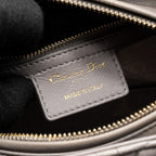 DIOR MEDIUM LADY DIOR LAMBSKIN GREY LGHW