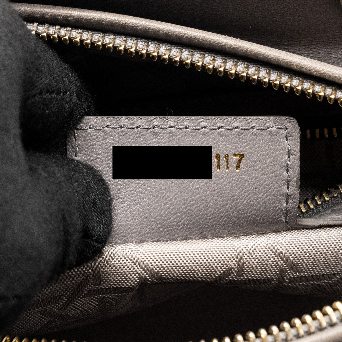 DIOR MEDIUM LADY DIOR LAMBSKIN GREY LGHW