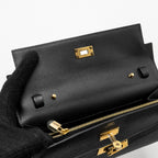 Hermes Classic Kelly To Go Epsom Black GHW