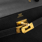 Hermes Classic Kelly To Go Epsom Black GHW