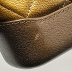 CHANEL SMALL GABRIELLE HOBO BAG METALLIC GOATSKIN DARK GOLD/BRONZE WITH MULTICOLOUR HARDWARE