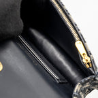 DIOR SADDLE BELT BAG/POUCH BLUE OBLIQUE JACQUARD CANVAS GHW