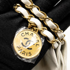 CHANEL MEDIUM 22 BAG CALFSKIN WHITE GHW (MICROCHIP)