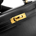 HERMES MINI KELLY TADELAKT BLACK GHW