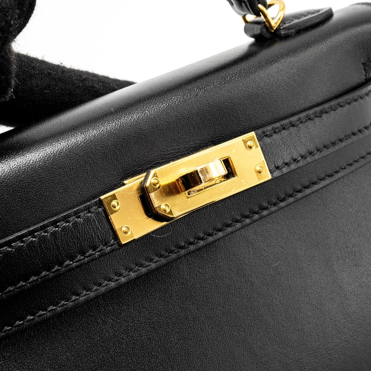 HERMES MINI KELLY TADELAKT BLACK GHW