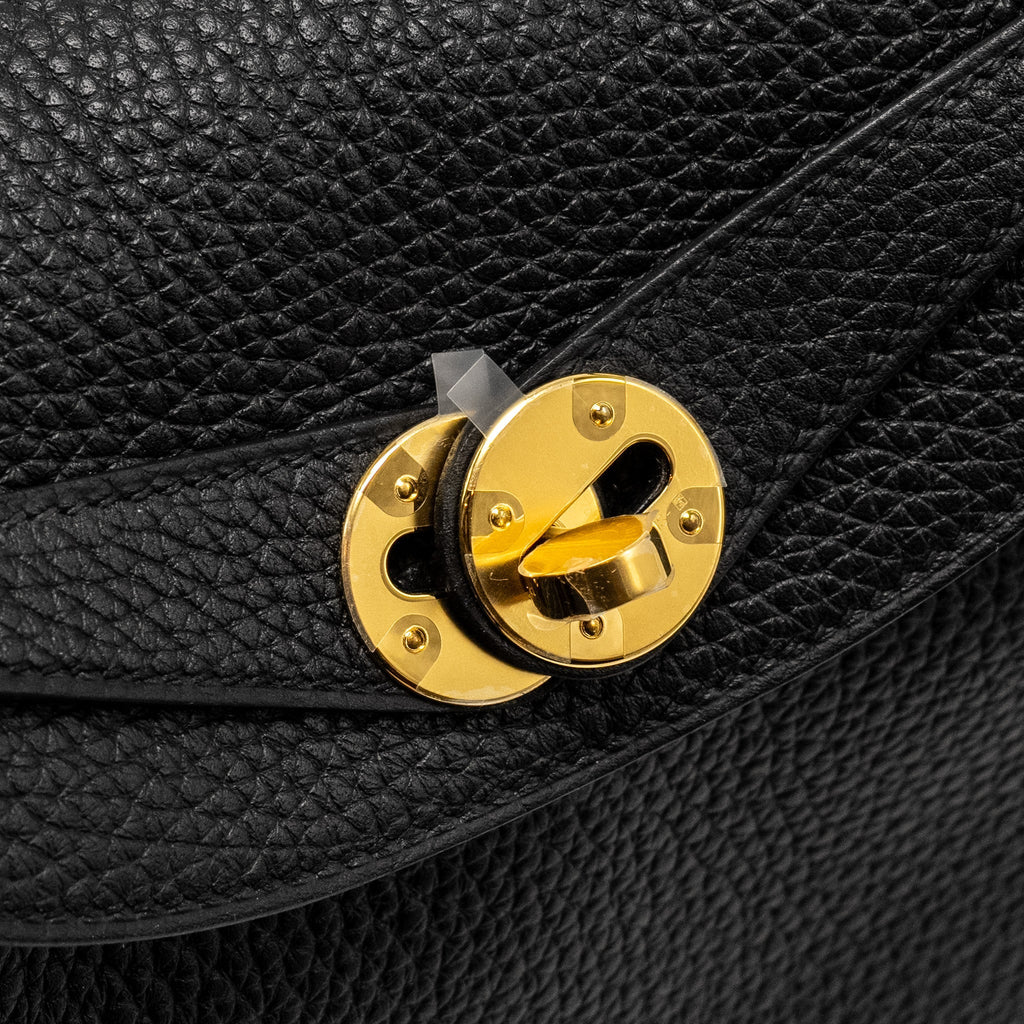 Hermes Lindy 26 Clemence Black GHW