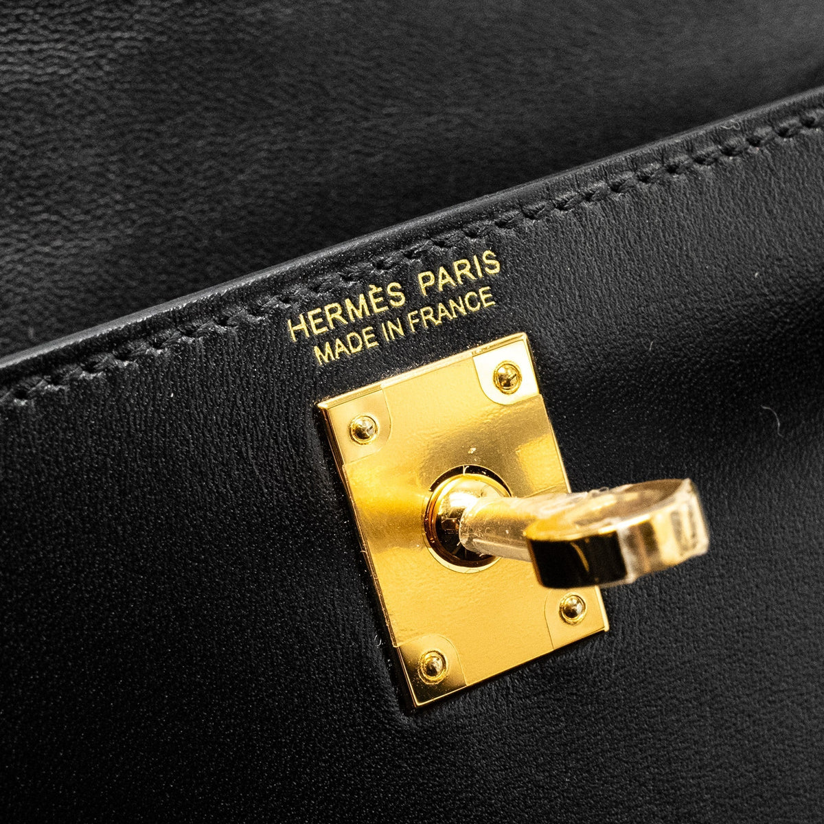 HERMES MINI KELLY TADELAKT BLACK GHW