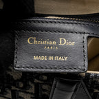 DIOR MEDIUM SADDLE BAG BLUE OBLIQUE CANVAS GHW