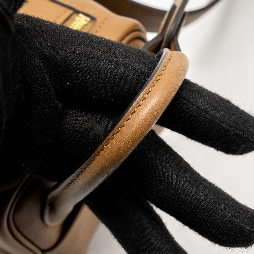 Hermes Mini Lindy Swift Alezan/Biscuit GHW