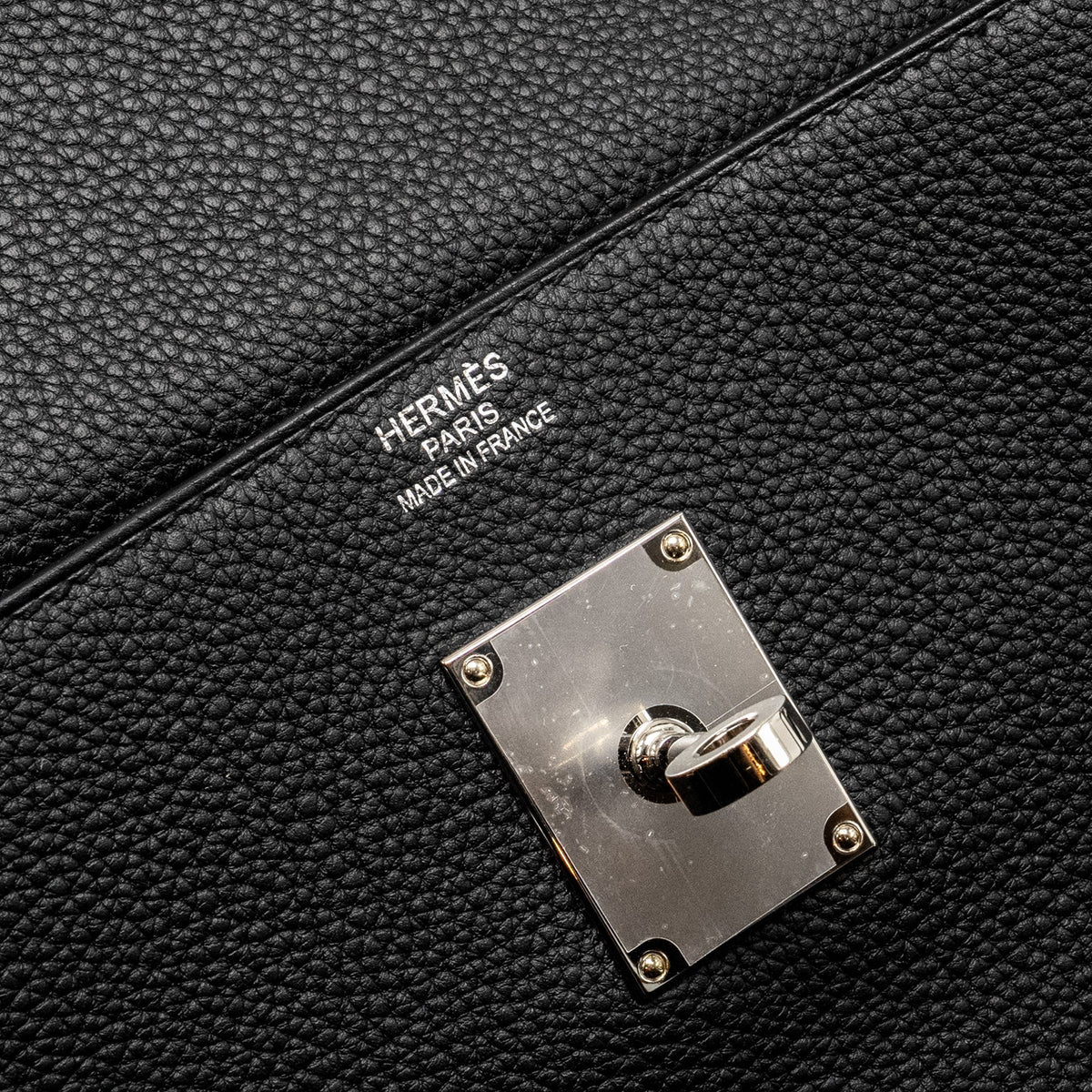 HERMES KELLY MAXI 42 TOGO BLACK SHW