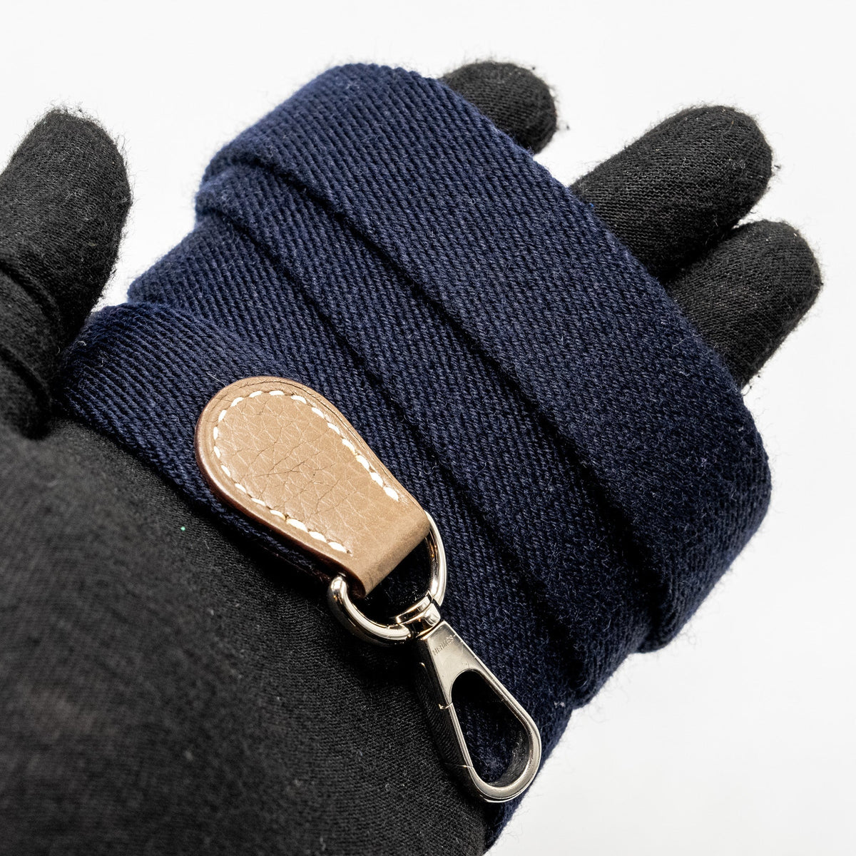 Hermes Mini Evelyne clemence Etoupe / Blue Nuit SHW