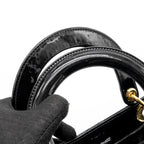 DIOR MEDIUM LADY DIOR PATENT BLACK GHW
