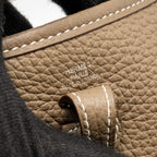 Hermes Mini Evelyne clemence etoupe SHW