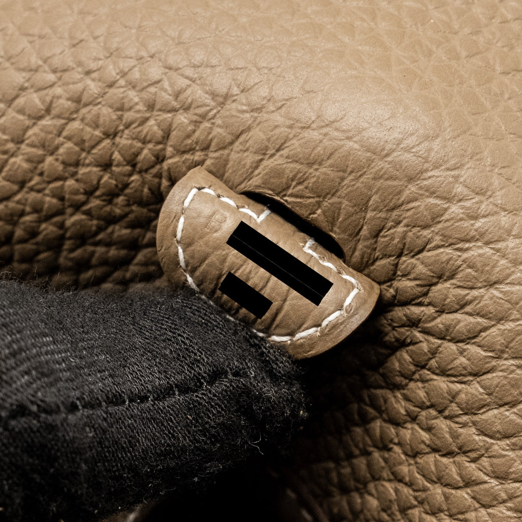 Hermes Mini Evelyne clemence etoupe SHW