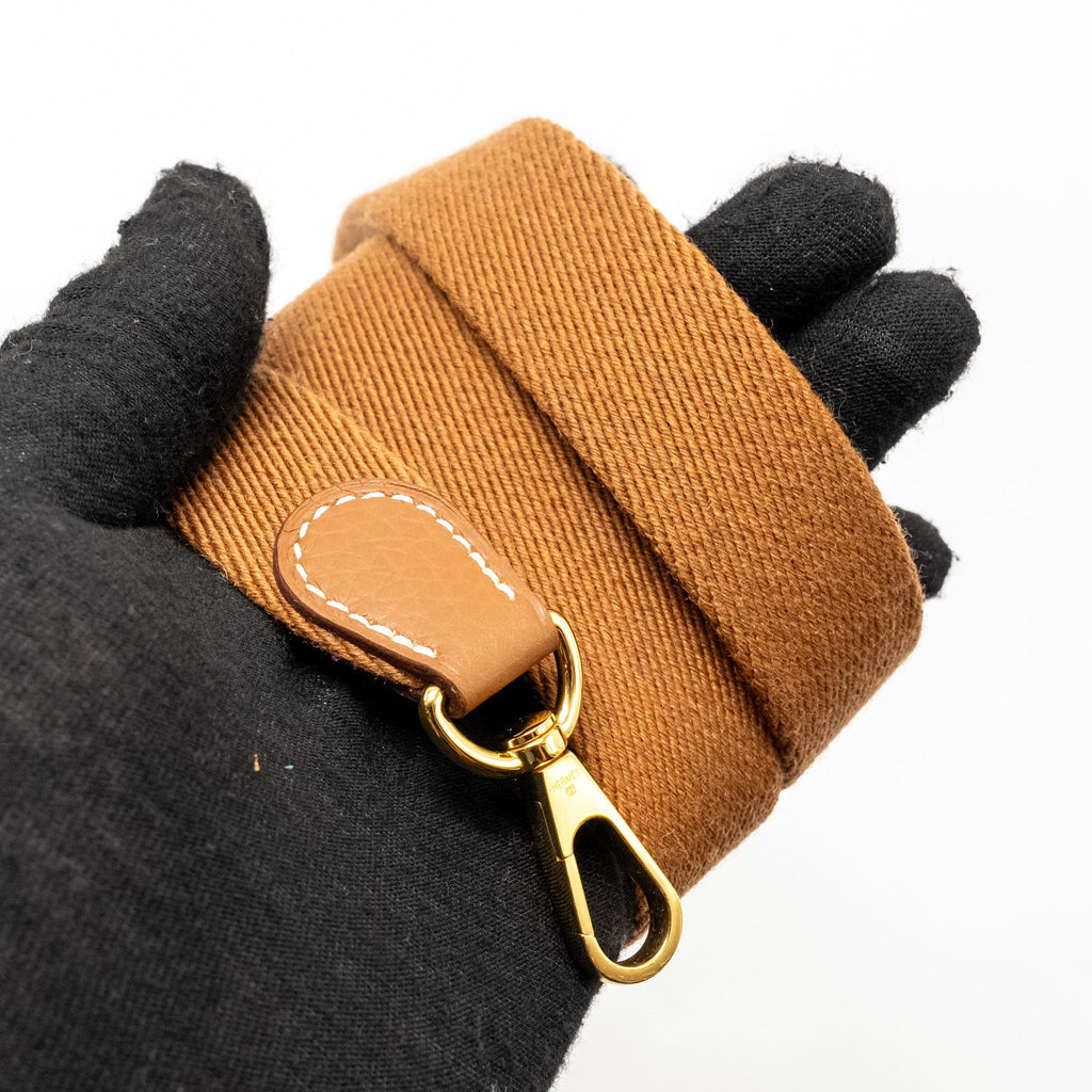Hermes Mini Evelyne Clemence Gold GHW